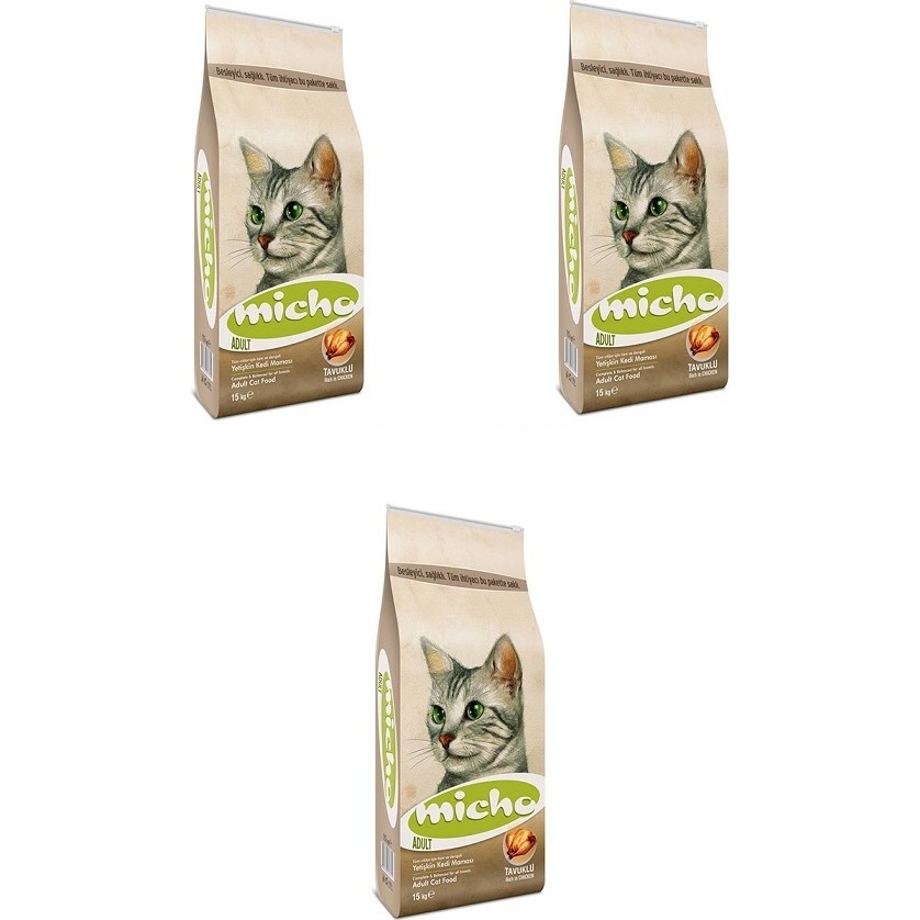 Micho Yetişkin Kedi Maması 1,5 kg x 3 Paket Evcil Hayvan Ürünleri Fiyatı