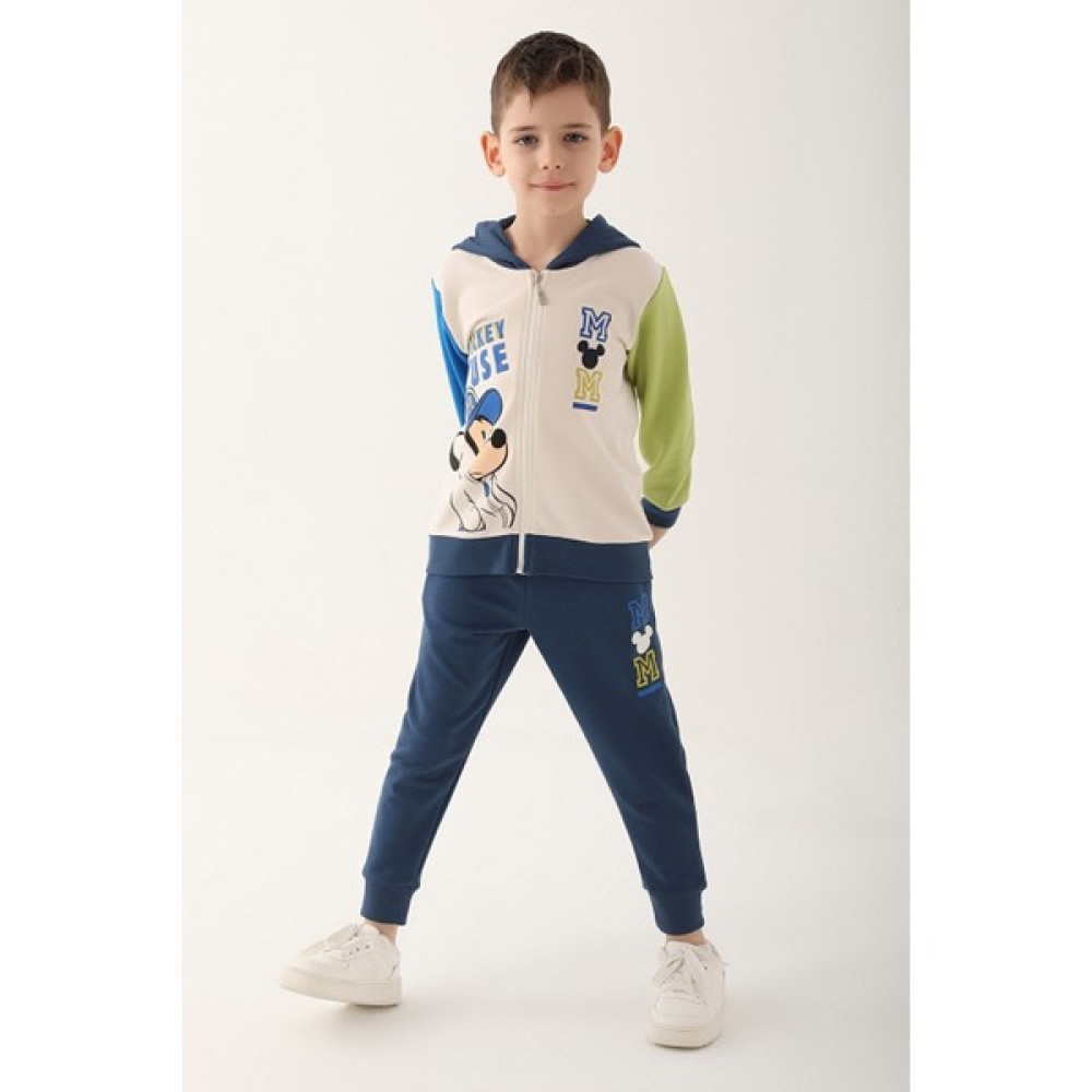 Mickey Mouse Ekru Erkek Çocuk Eşofman Takımı Erkek Çocuk Eşofman Fiyatı