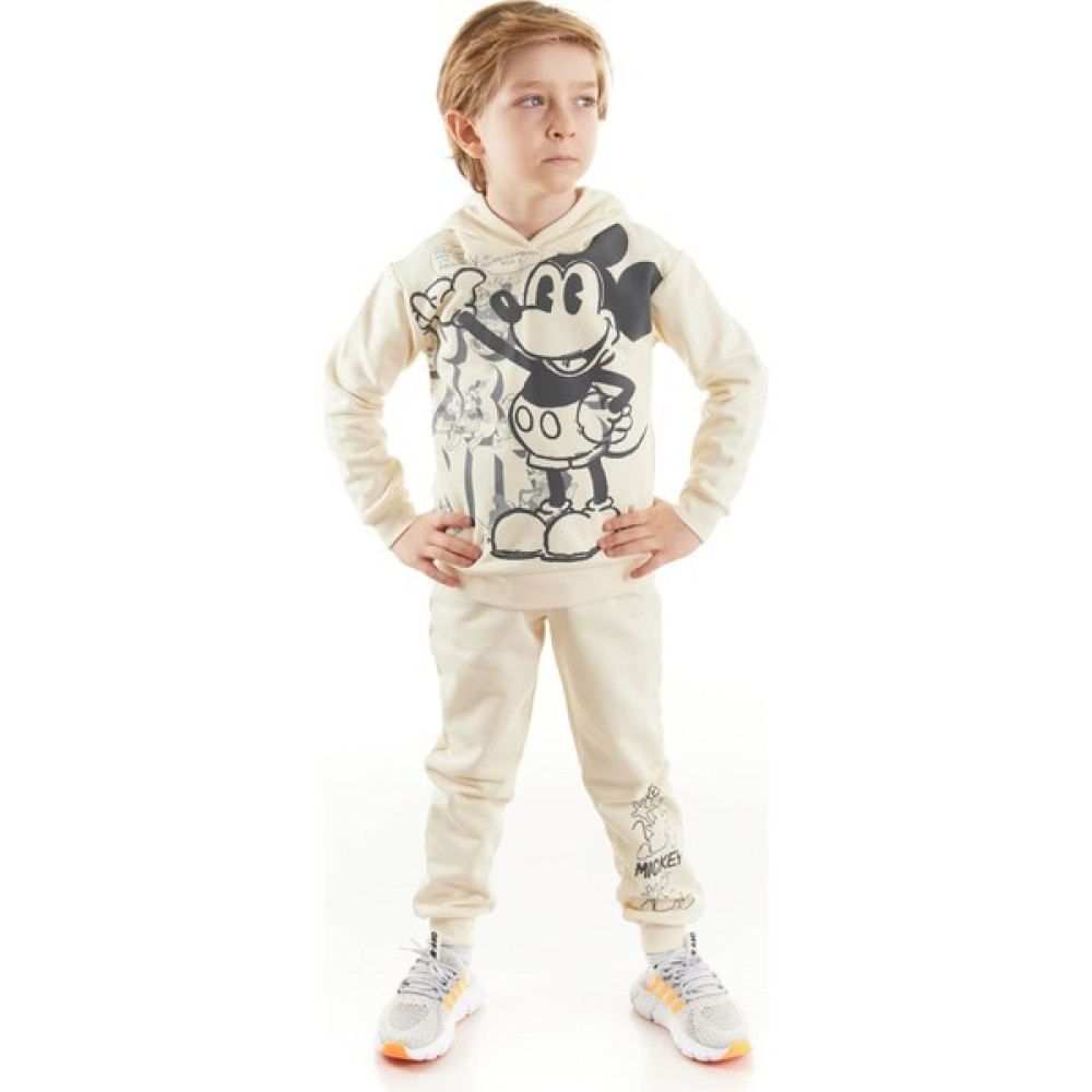 Mickey Mouse Mickey Lisanslı Erkek Çocuk Kapüşonlu Eşofman Takım 20078 Erkek Çocuk Giyim Takımı Fiyatı