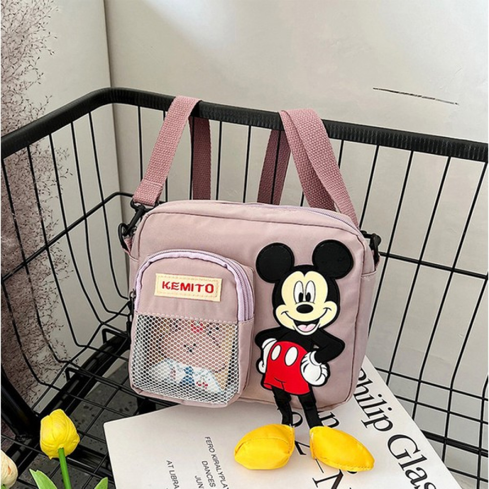 Mickey Mouse Omuz Çantası Öğrenci Naylon Messenger Çanta Kızlar Için Mickey Mouse Hediye (Yurt Dışından) Unisex Çanta & Cüzdan ve Seyahat Çantaları Fiyatı