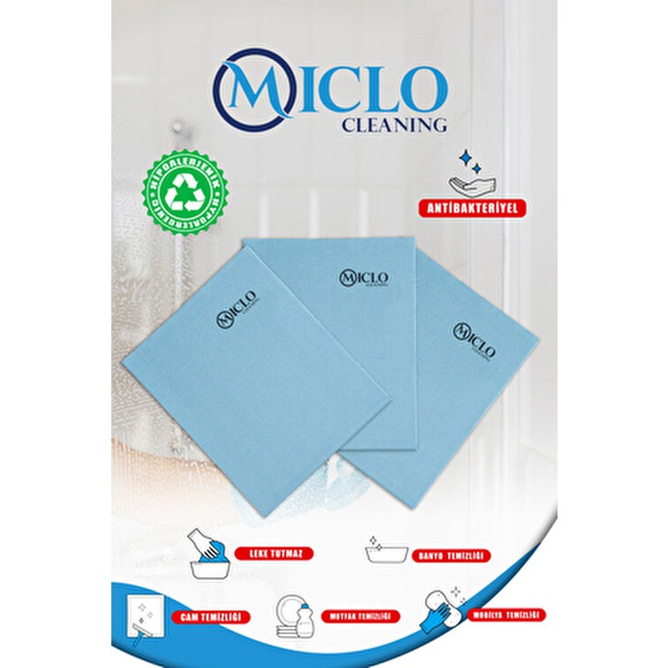 Miclo Cleaning Sihirli Cam-Ayna Bezi 3 Adet Antibakteriyel Lacoste Desen 40x50 cm SSD / Solid State Drive Fiyatı