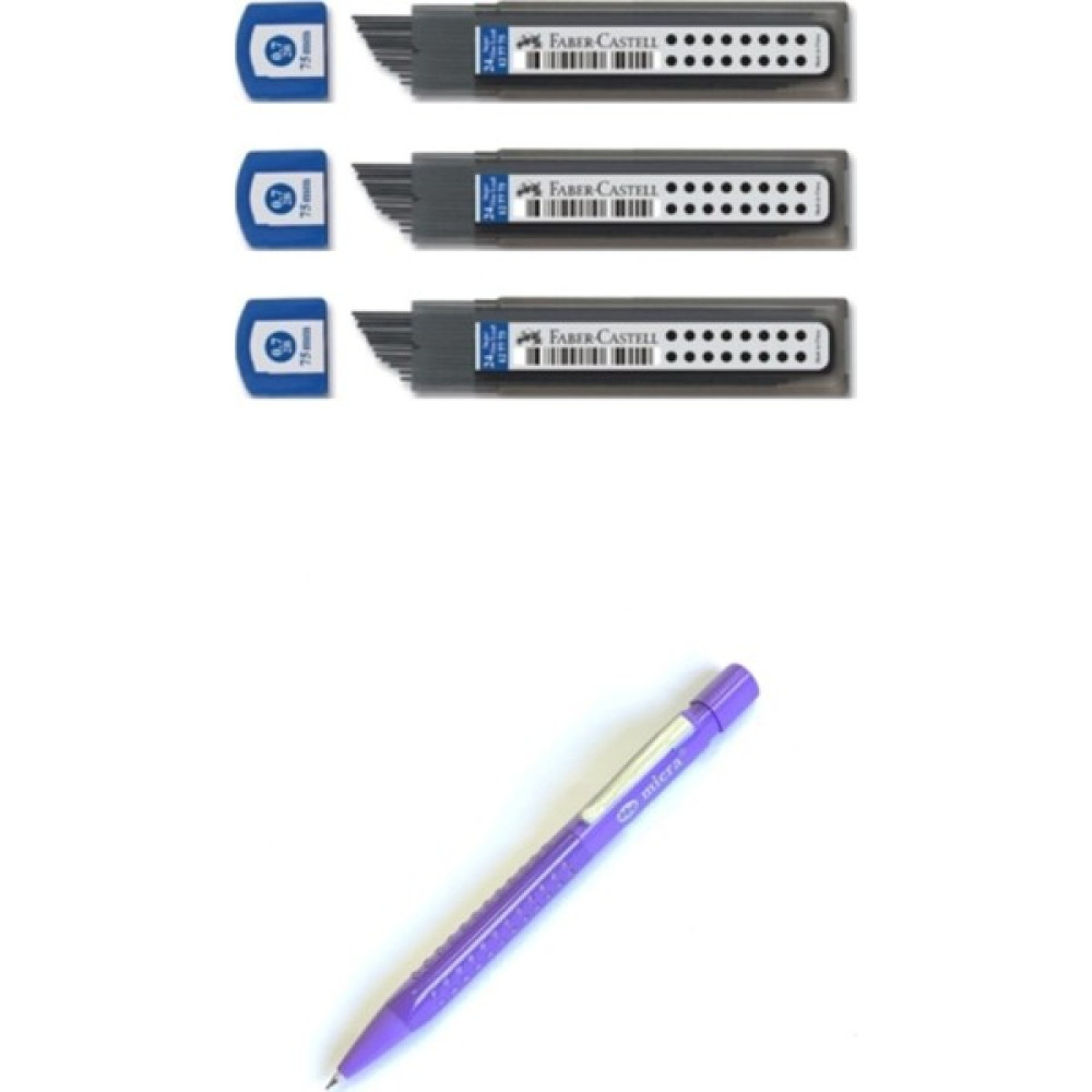 Micra Grip 0,7 mm Uçlu Kalem Mor 3 Adet Faber Castell 07 mm Kalem Ucu Mekanik Kurşun (Versatil) Kalem Fiyatı