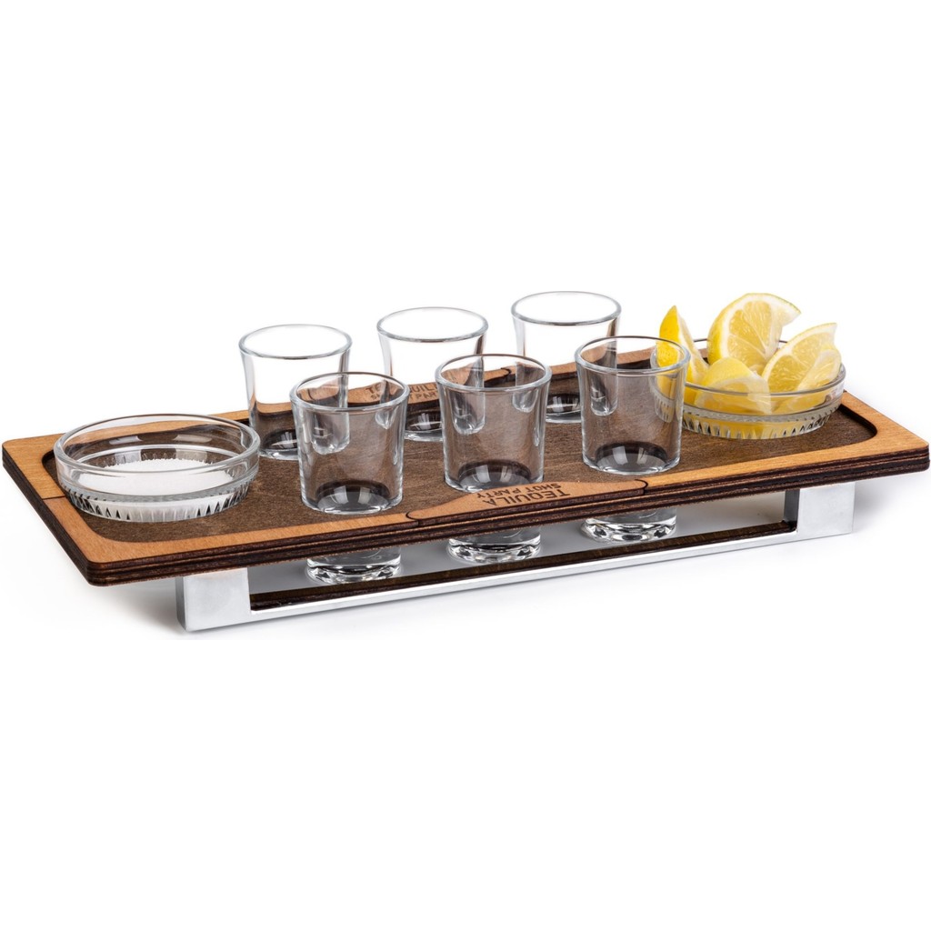Micro Wood Ahşap Tekila Shot Seti Sunum Tepsisi Diğer Fiyatı