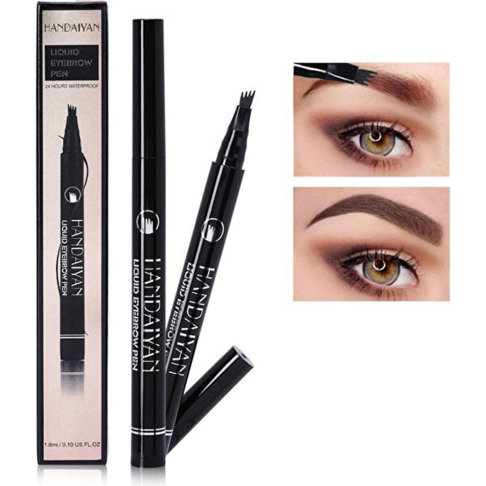 Microblading Kalıcı Likit Kaş Kalemi Çatal Uçlu Ortakahve 1,6 ml - 02 Orta Kahve Eyeliner Fiyatı