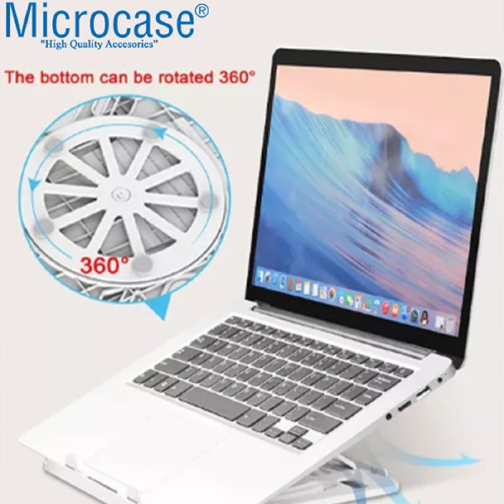 Microcase 10-12 Inch Macbook Notebook Laptop Için 360 Dönerli Kademeli Masaüstü Stand - AL3481 Oto Boyaları Fiyatı