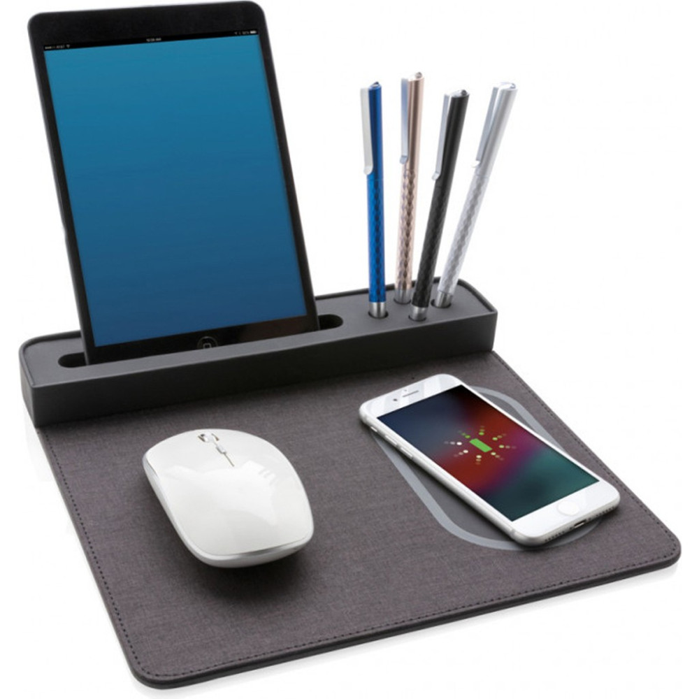 Microcase Kablosuz Şarjlı Kalemlikli Telefon Tablet Tutuculu Organizer Mouse Pad AL4215 Mouse Pad Fiyatı
