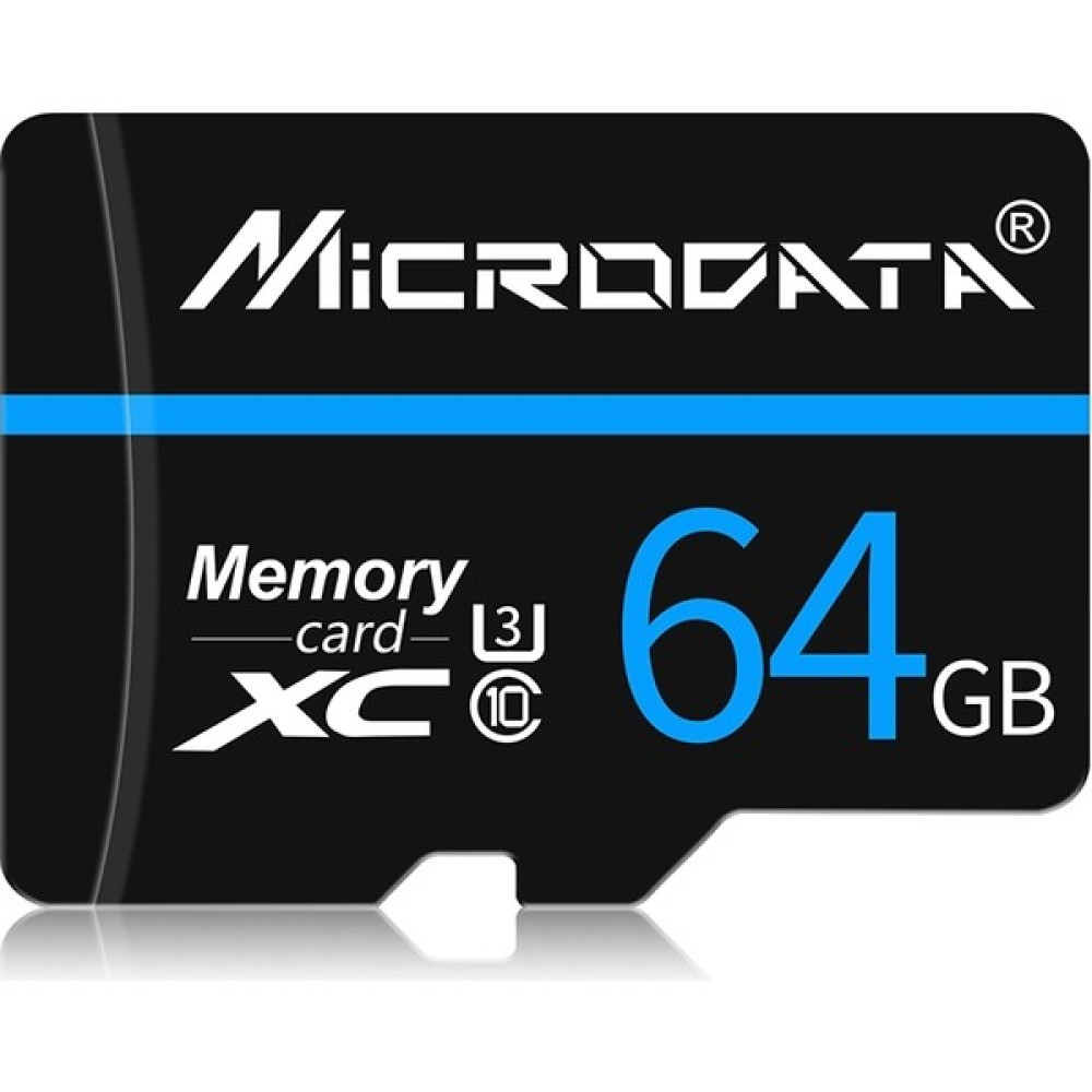 Microdata Mikrodata 64 GB U3 Mavi Çizgi ve Siyah Tf (Mikro Sd) Hafıza Kartı (Yurt Dışından) Hafıza Kartları Fiyatı