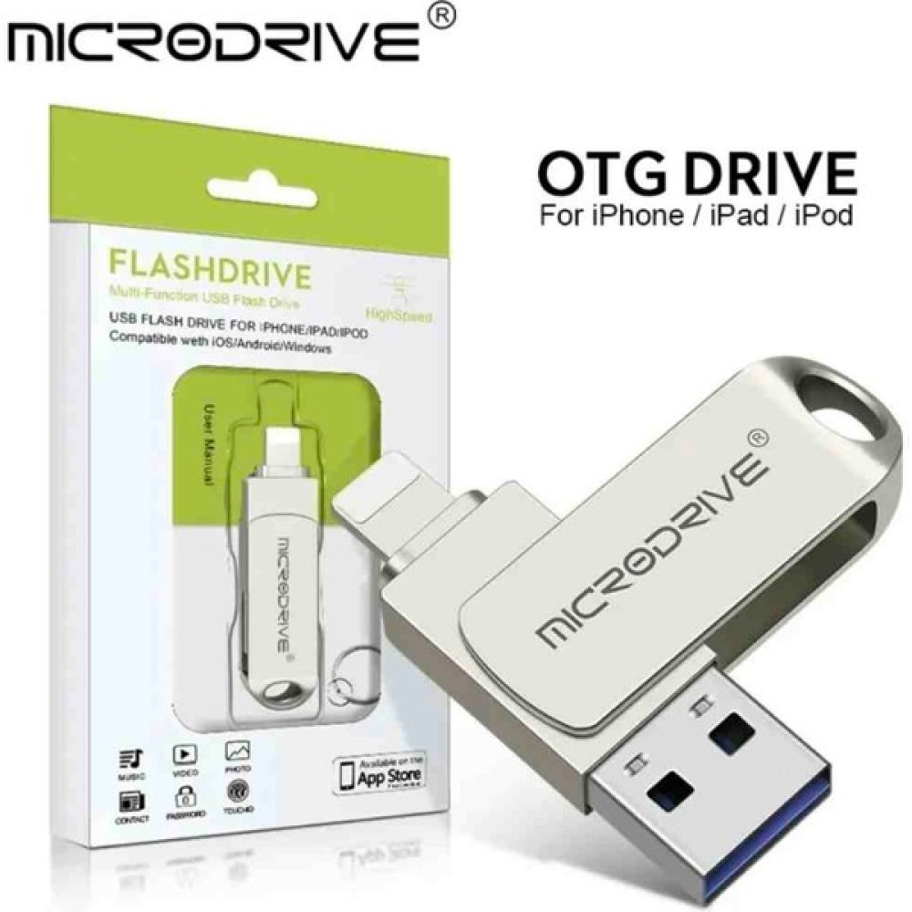 Microdrive Iphone Lightning ve USB 3.0 USB Flash Bellek 64GB Otg Çift Girişli Flash Bellekler Fiyatı