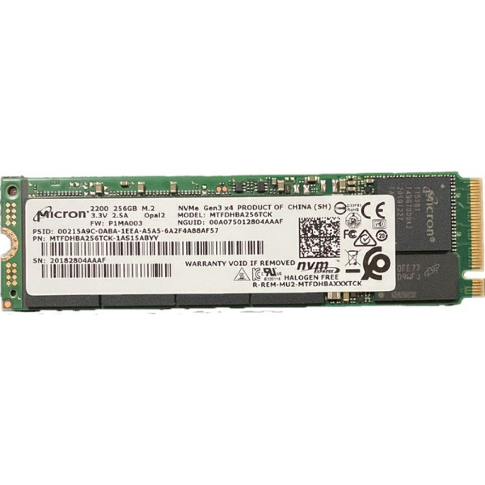 Micron 2200 256GB 3000MB-1600MB/S Nvme M.2 Oem Kutusuz SSD MTFDHBA256TCK SSD / Solid State Drive Fiyatı