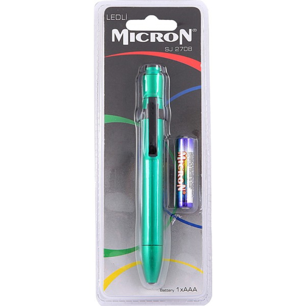 Micron Kalem Fener LED SJ-2708 + 1 Aaa Alkalın Pil Yanında - Yeşil Oto Boyaları Fiyatı