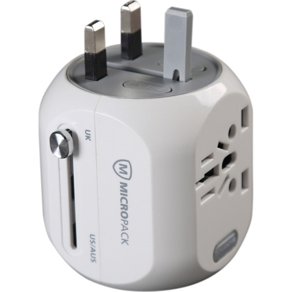 Micropack Taşınır 18W Güç Dönüşüm USA-US/AUS/UK/EU-TR Uluslararası Giriş Çıkış Seyahat Hızlı Şarj Fast Adaptör MTA-218 Normal & Şarj Edilebilir Piller Fiyatı