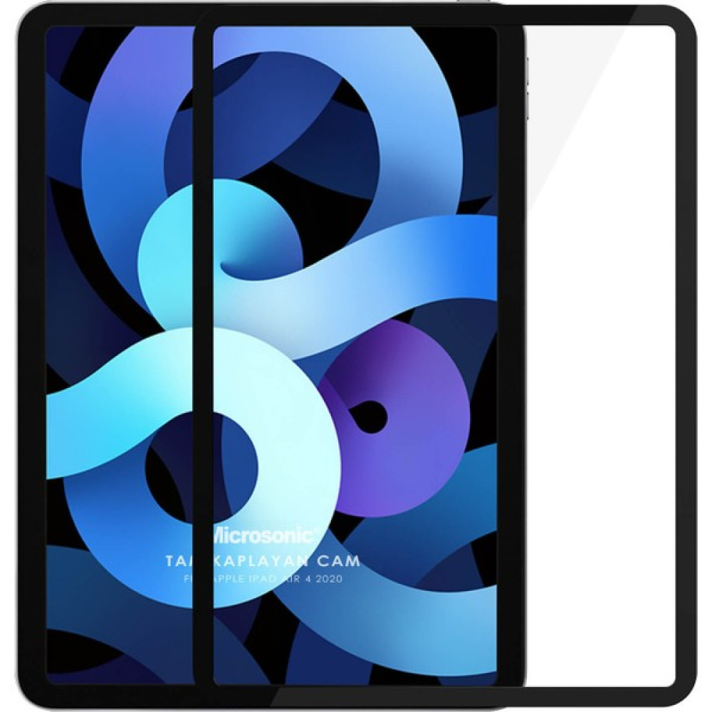 Microsonic Apple iPad Air 5.nesil 2022 Kılıf (A2588-A2589-A2591) Tam Kaplayan Ekran Koruyucu Siyah Tablet Aksesuarı Fiyatı