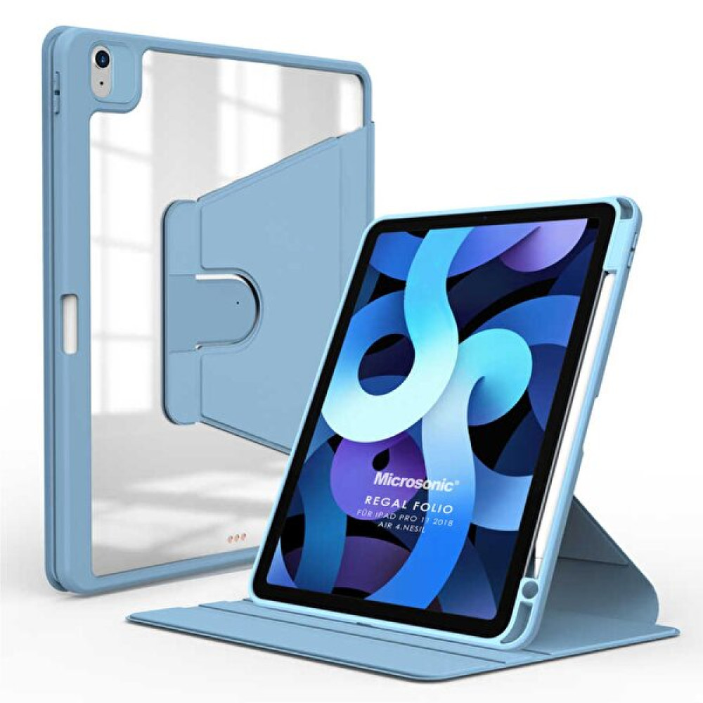 Microsonic Apple Ipad Pro 11 2018 Kılıf (a1980-a2013-a1934-a1979) Regal Folio Mavi Tablet Kılıfı Fiyatı