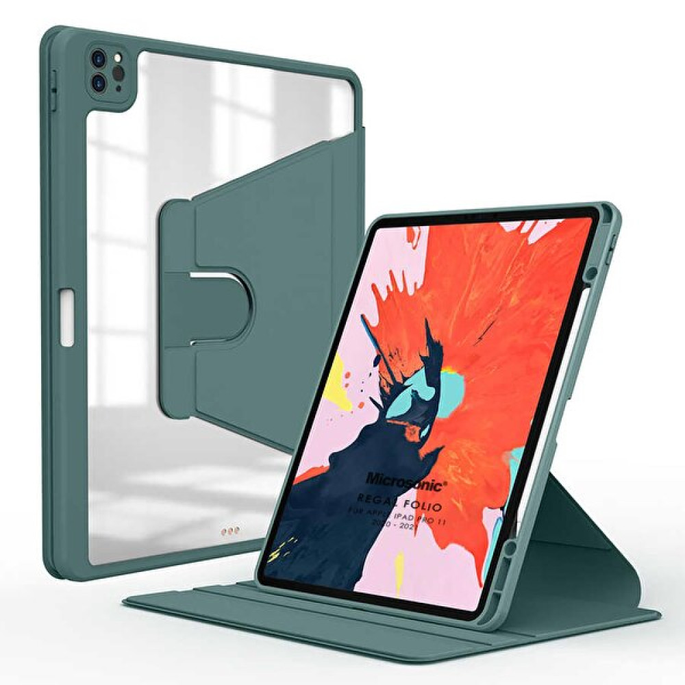 Microsonic Apple Ipad Pro 11 2021 3. Nesil Kılıf (a2377-a2459-a2301-a2460) Regal Folio Koyu Yeşil Tablet Kılıfı Fiyatı