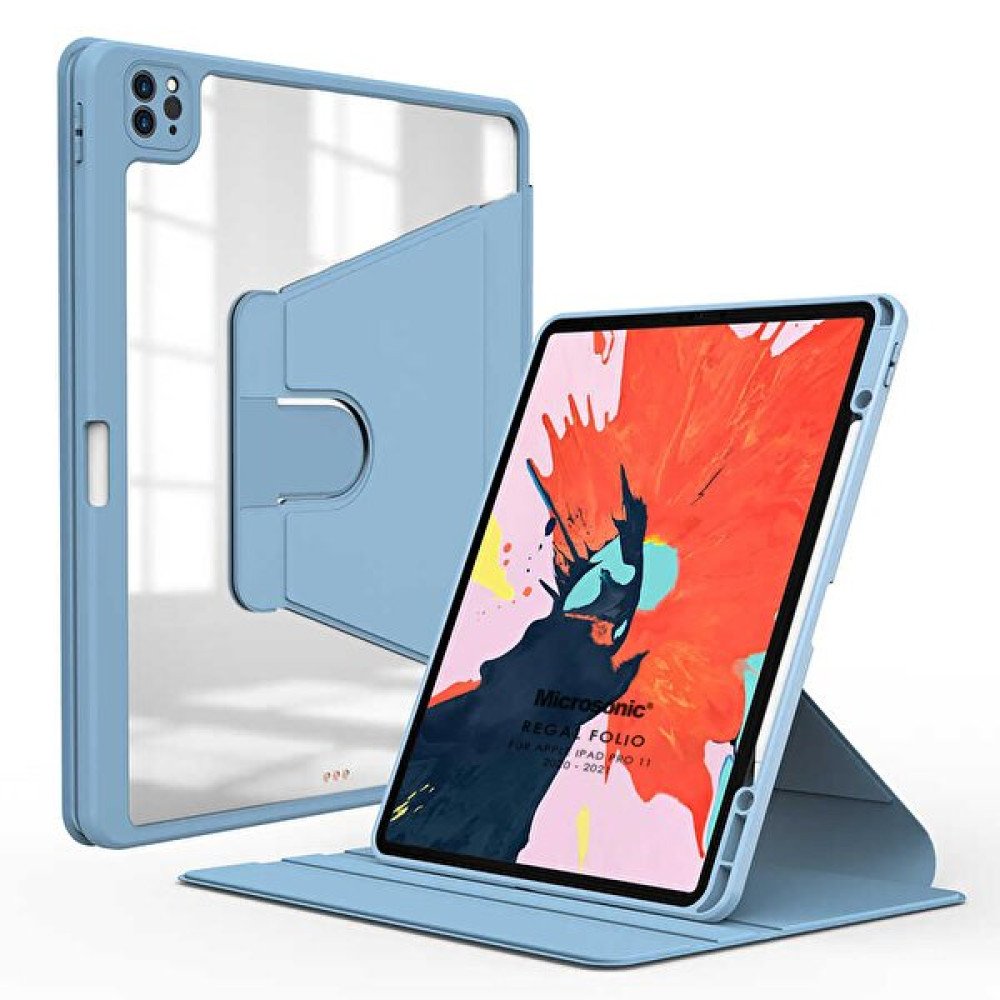Microsonic Apple Ipad Pro 11 2021 3. Nesil Kılıf (a2377-a2459-a2301-a2460) Regal Folio Mavi Tablet Kılıfı Fiyatı