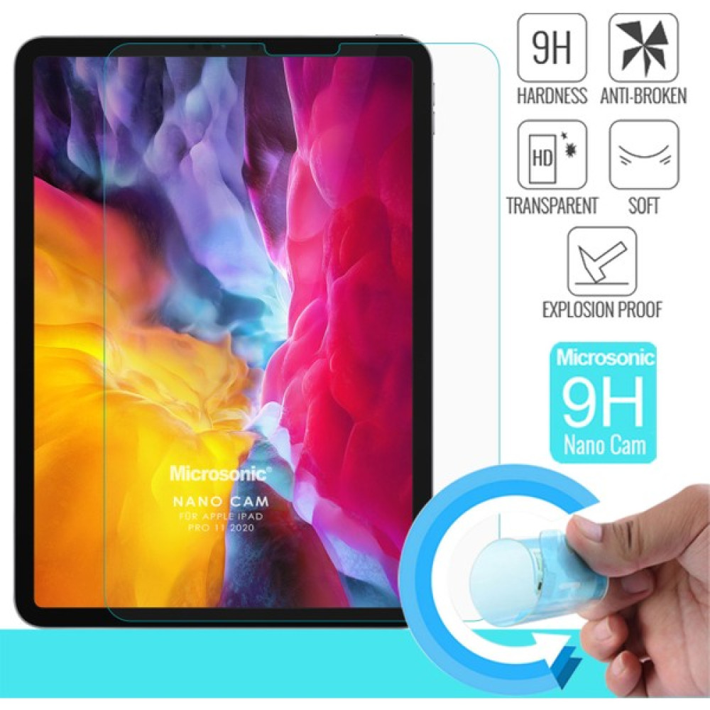 Microsonic Apple iPad Pro 11`` 2022 4. Nesil (A2759-A2435-A2761-A2762) Nano Cam Ekran Koruyucu Tablet Aksesuarı Fiyatı