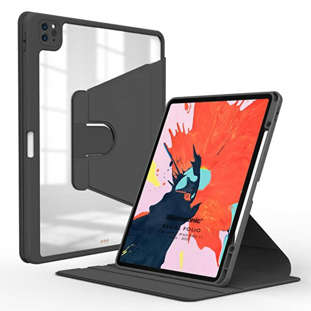 Microsonic Apple Ipad Pro 11`` 2022 4. Nesil Kılıf (a2759-a2435-a2761-a2762) Regal Folio Siyah Tablet Kılıfı Fiyatı