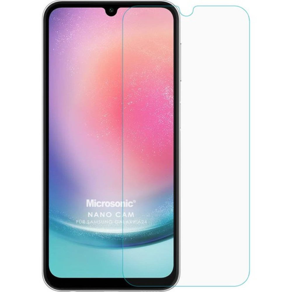 Microsonic Samsung Galaxy A24 Nano Glass Cam Ekran Koruyucu - Şeffaf Cep Telefonu Ekran Koruyucusu Fiyatı