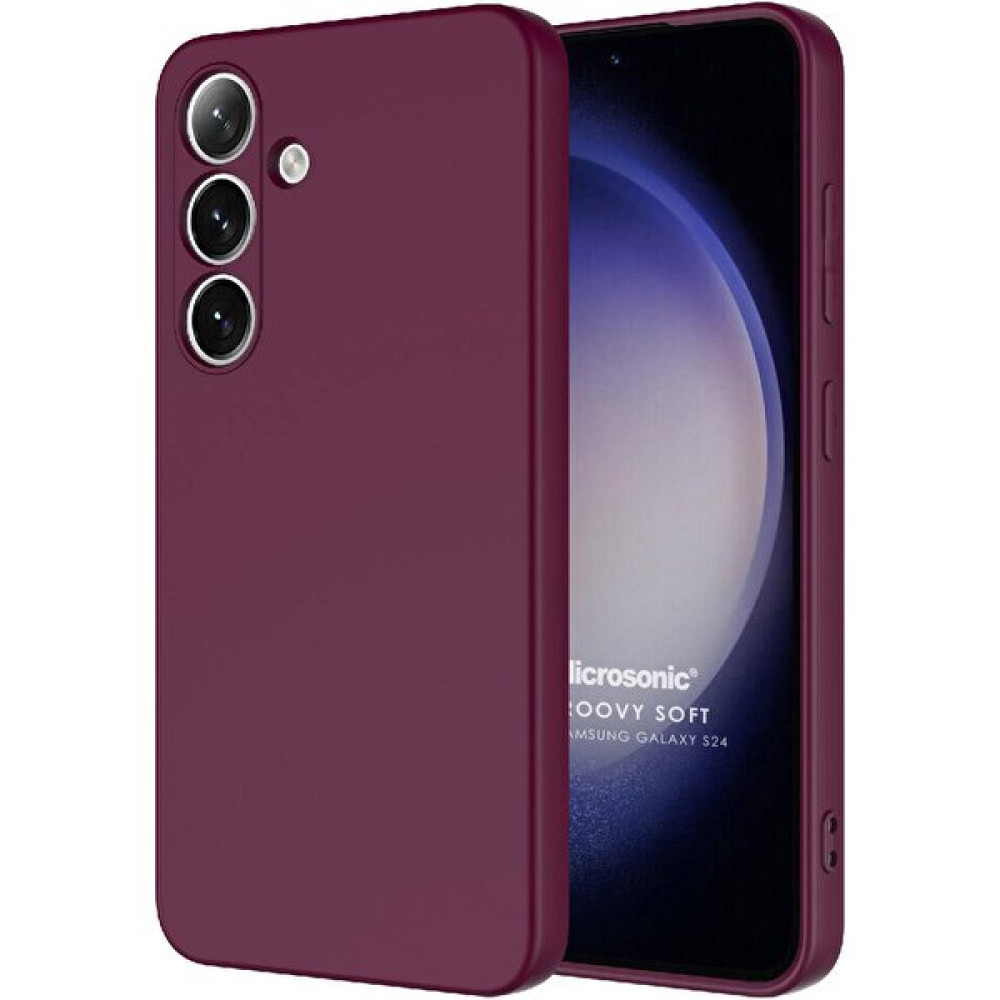Microsonic Samsung Galaxy S24 Plus Kılıf Groovy Soft Mor Cep Telefonu Kılıfı Fiyatı