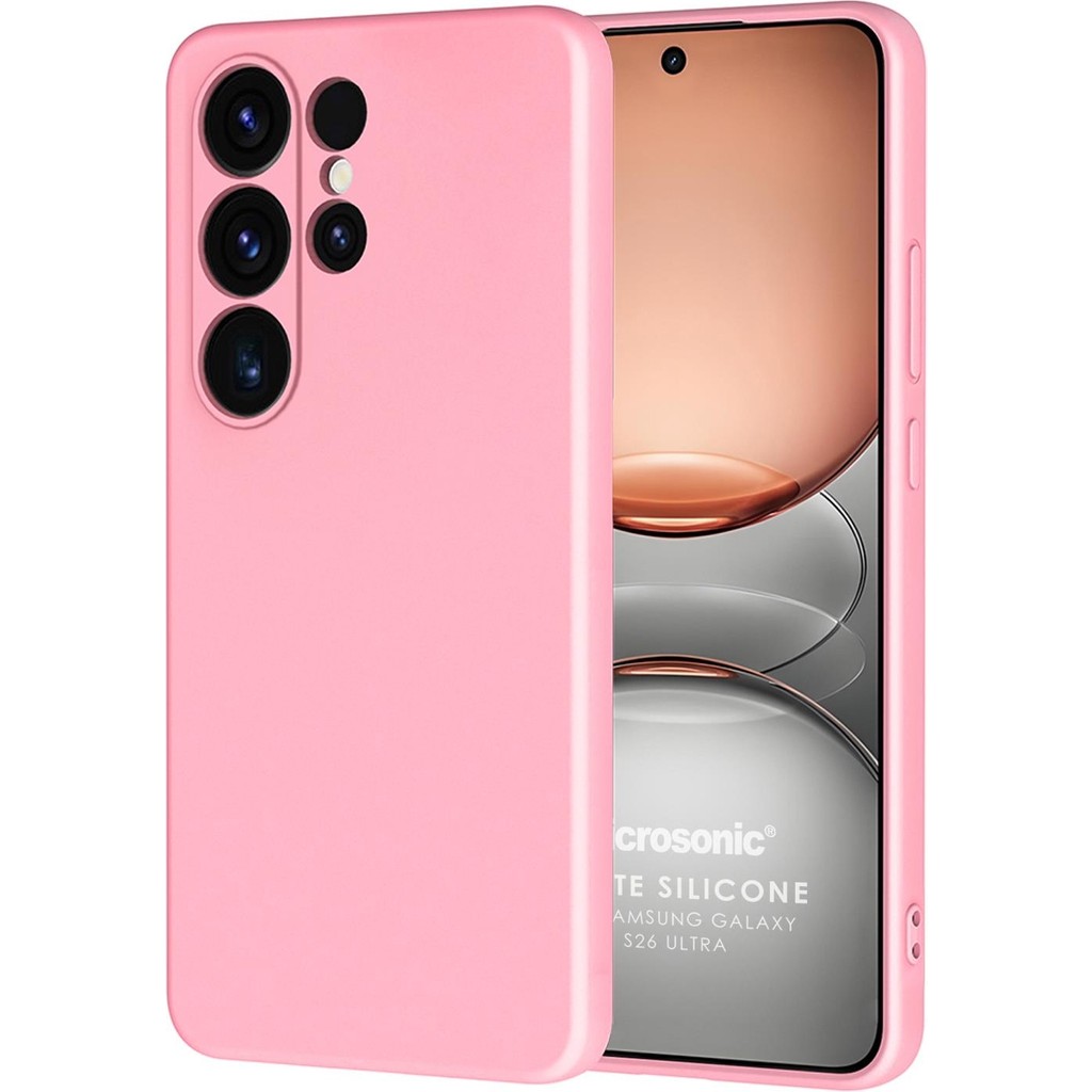 Microsonic Samsung Galaxy S26 Ultra Kılıf Groovy Soft Pembe Cep Telefonu Kılıfı Fiyatı