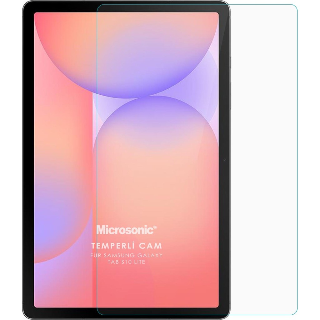 Microsonic Samsung Galaxy Tab S10 Lite Tempered Glass Cam Ekran Koruyucu - Şeffaf Cep Telefonu Ekran Koruyucusu Fiyatı
