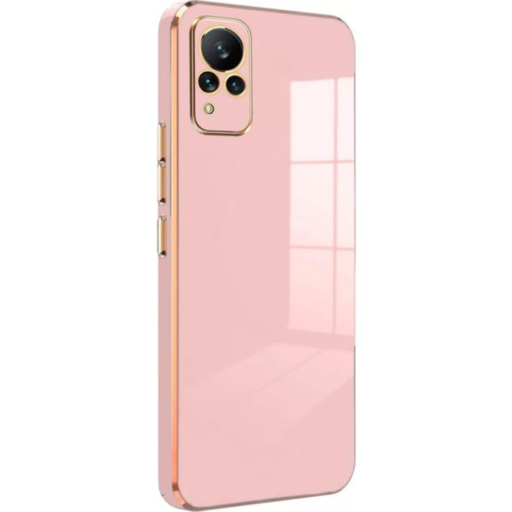 Microsonic Vivo V21 Kılıf Olive Plated Pembe Cep Telefonu Kılıfı Fiyatı