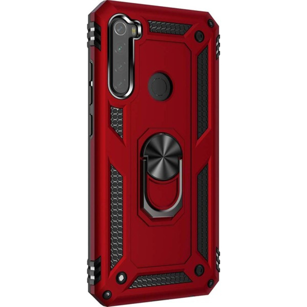 Microsonic Xiaomi Redmi Note 8 Kılıf Military Ring Holder Kırmızı Cep Telefonu Kılıfı Fiyatı