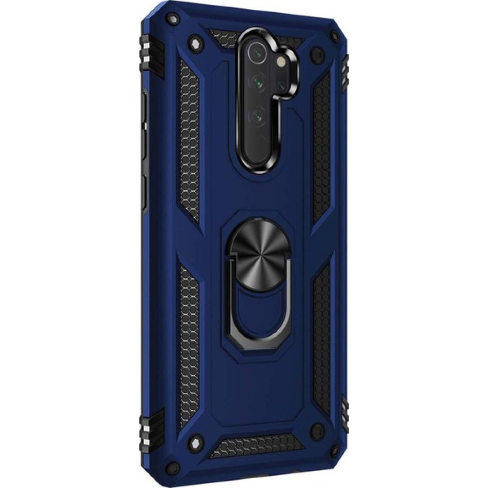 Microsonic Xiaomi Redmi Note 8 Pro Kılıf Military Ring Holder Lacivert Cep Telefonu Kılıfı Fiyatı
