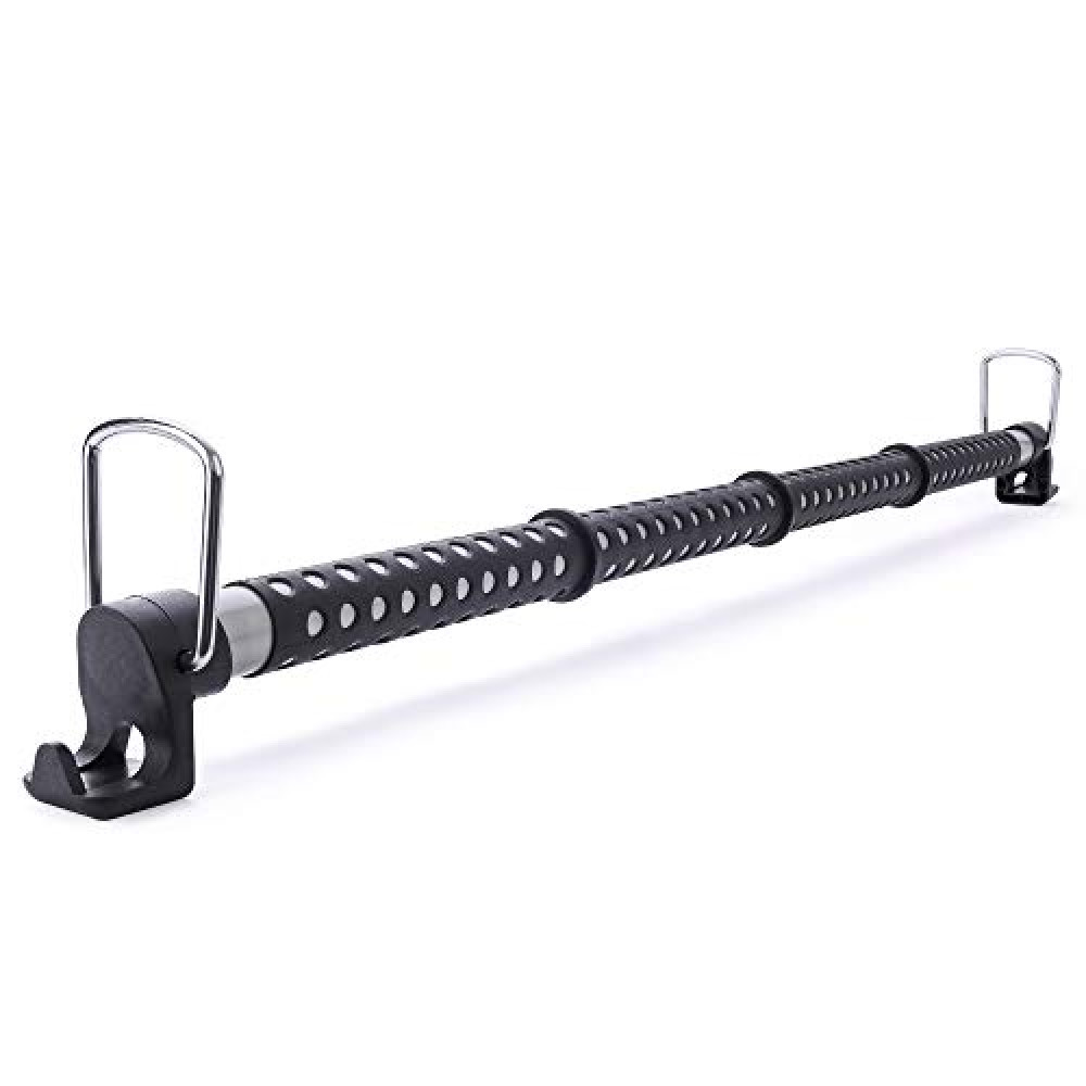 MICTUNING Car Clothes Hanger Bar Expandable 36 to 65 inches Retractable Vehicle Cloth Rack Hanger Rod for Car Truck RV SUV Road Travel - Coat Hanger Hold up to 60lbs