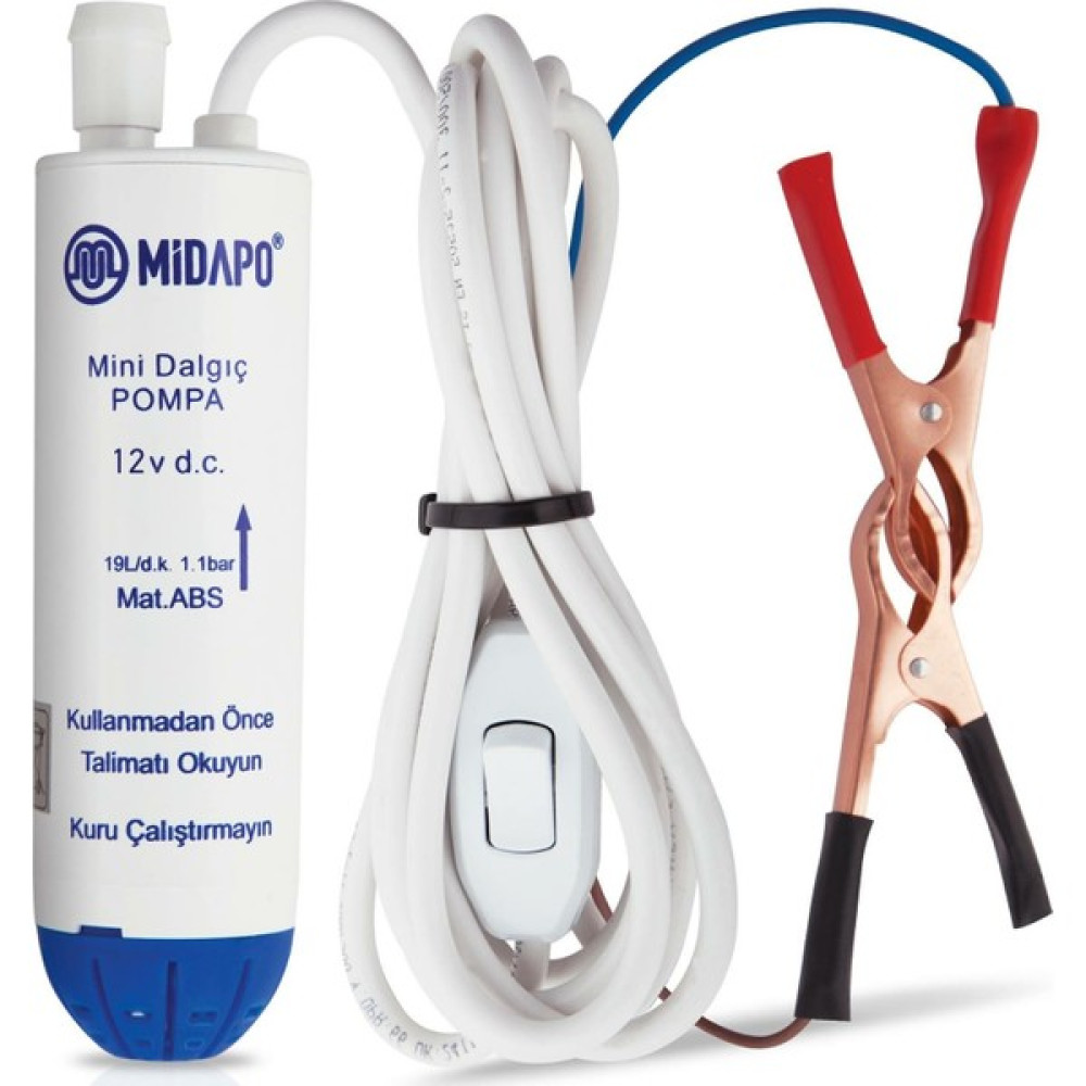 Midapo 12V Büyük D.c Midapo Mini Dalgıç Pompa Su Motoru Fiyatı