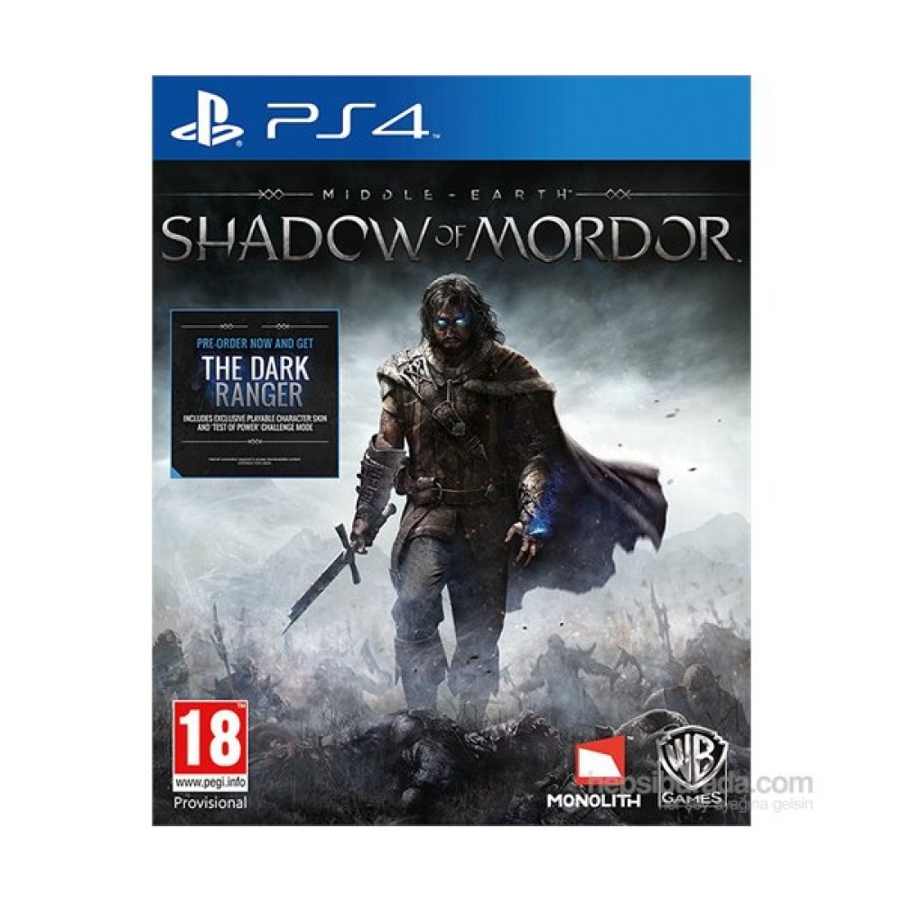Middle Earth Shadow Of Mordor PS4 PlayStation 4 PS4 Oyunları Fiyatı