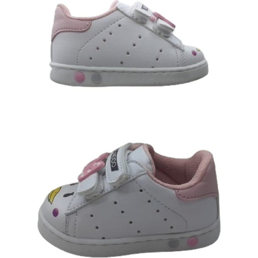 Middo Kids Middo Kids Kız Bebek Beyaz-Pembe Fiyonklu Ilk Adım Ortopedik Günlük Yürüyüş Ayakkabı Mddo658-00 Kız Çocuk Günlük Ayakkabısı Fiyatı