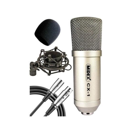 Midex CX1 Profesyonel Condenser Stüdyo Ses Kayıt Mikrofon Seti