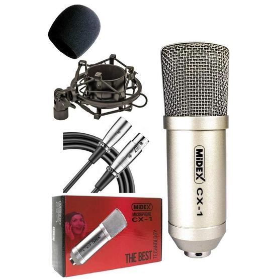 Midex CX1 Profesyonel Condenser Stüdyo Ses Kayıt Mikrofon Seti