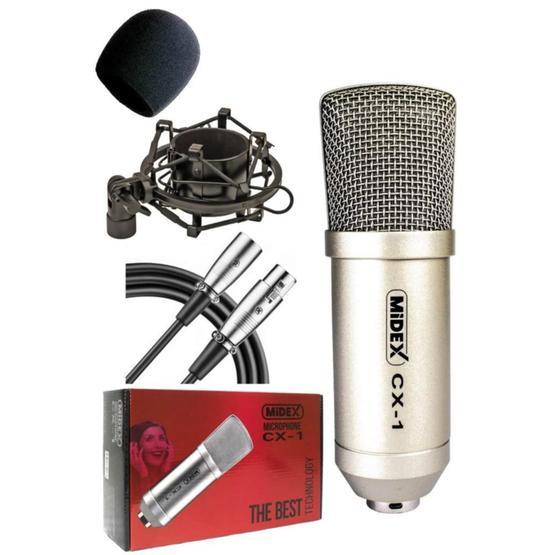 Midex CX1 Profesyonel Condenser Stüdyo Ses Kayıt Mikrofon Seti
