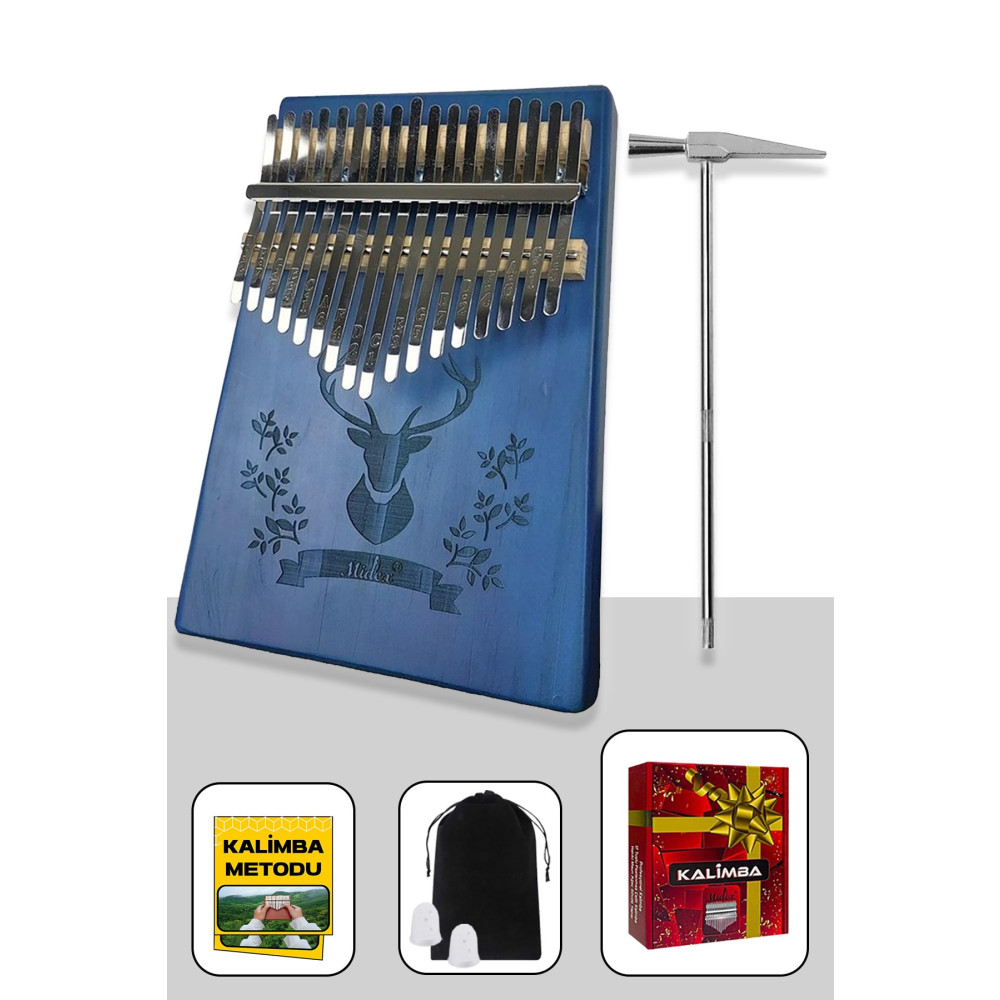 Midex Klx-454g Hakiki Ağaç Geyik Desenli Kalimba Seti 17 Tuşlu Vurmalı Çalgılar Fiyatı