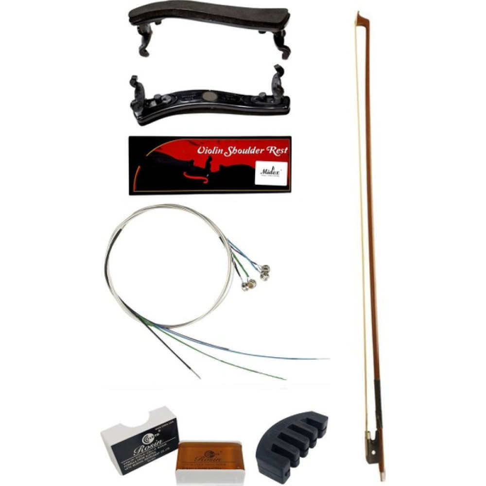 Midex YG-44KYT Keman Yastığı Keman Yayı Keman Teli Reçine Susturucu Set (4/4 ve 3/4 Uyumlu) Müzik Aleti Aksesuarları Fiyatı