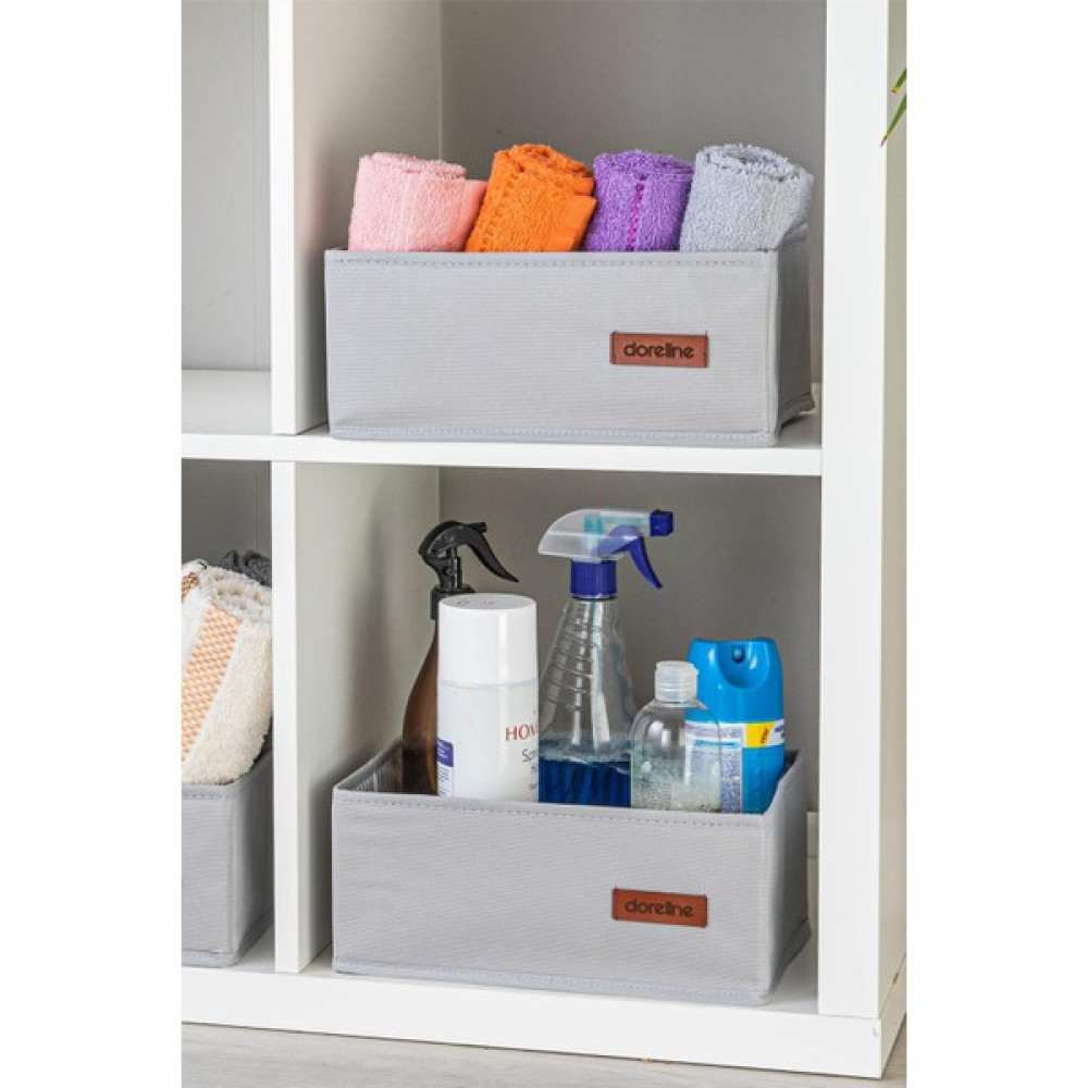 Midi Elite Katlanır Gri Dikdörtgen Kutu 2 Li Set Çekmece, Dolap Içi Düzenleyici Organizer 28X19X11 - Renk Ayakkabı Saklama Kutusu Fiyatı