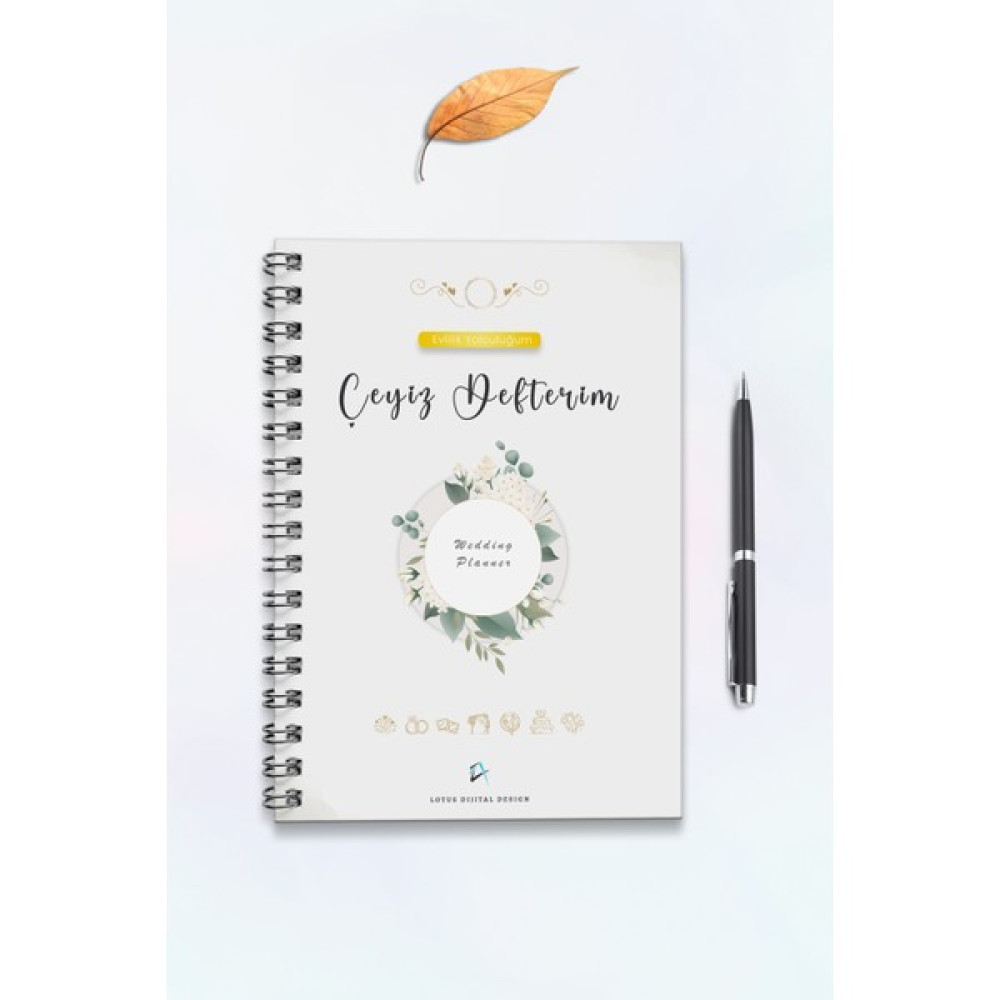 Midilli Çeyiz Defteri, Düğün Planlayıcı, Çeyiz Listesi, Çeyiz, Söz, Nişan, Kına, Balayı Planlayıcı, Spiralli Spiralli Defter Fiyatı
