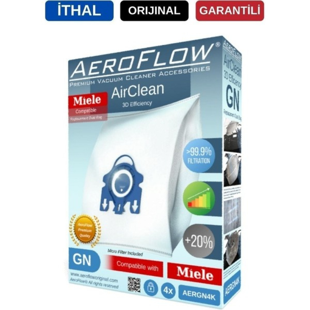 Miele Classic C1 Powerline Uyumlu Gn Toz Torbası (Dörtlü Paket) Elektrikli Süpürge Aksesuarları Fiyatı
