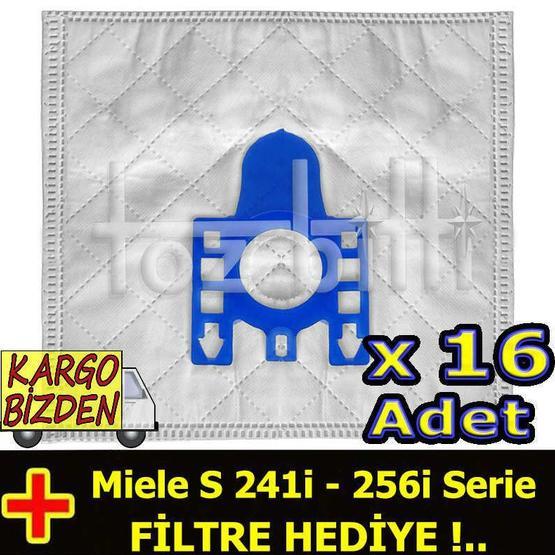 Miele S 241I 256i Serie Uyumlu Süpürge Toz Torbası