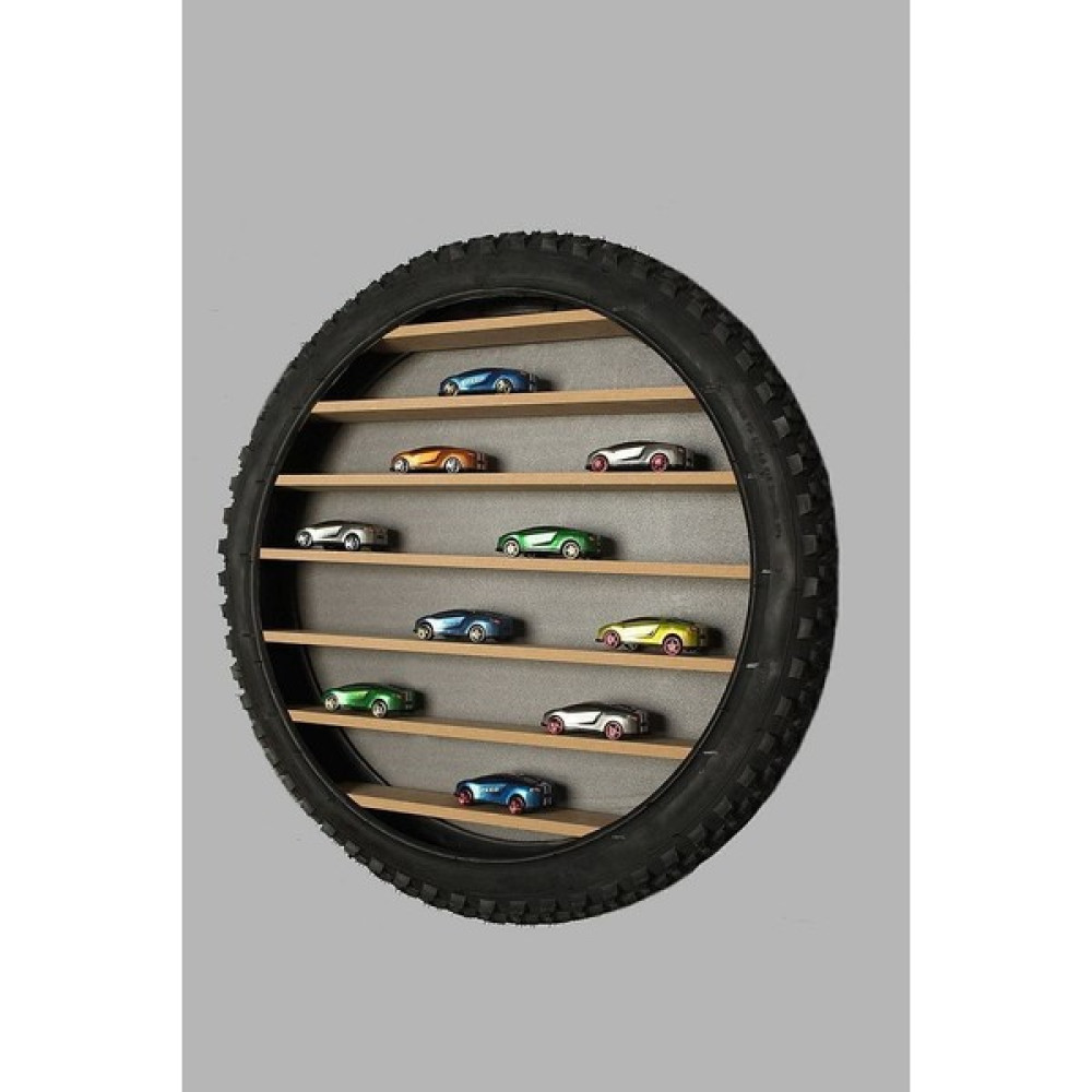 Miem Tasarım Oyuncak Araba Rafı - 50 cm - Siyah Kitaplık - Duvar Rafı & CD / DVD Rafı Fiyatı