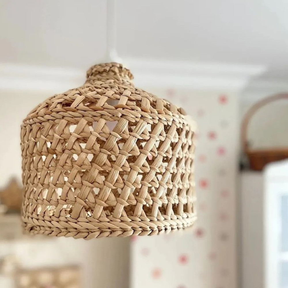 Mien Home Hasır Bambu Rattan El Yapımı Avize 30CM (Duy Dahil) - Bej Avize Fiyatı