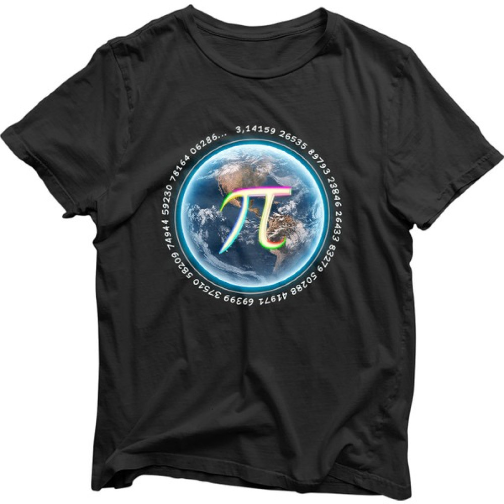 Mies Pazarlama Pi Sayısı Baskılı Tişört Erkek T-shirt Fiyatı
