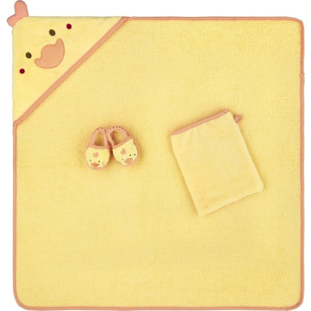 Miespiga Bebek Havlu Kundak Seti Little Duck - Sarı - 0 - 9 Ay Bebek Banyo-Tuvalet Fiyatı