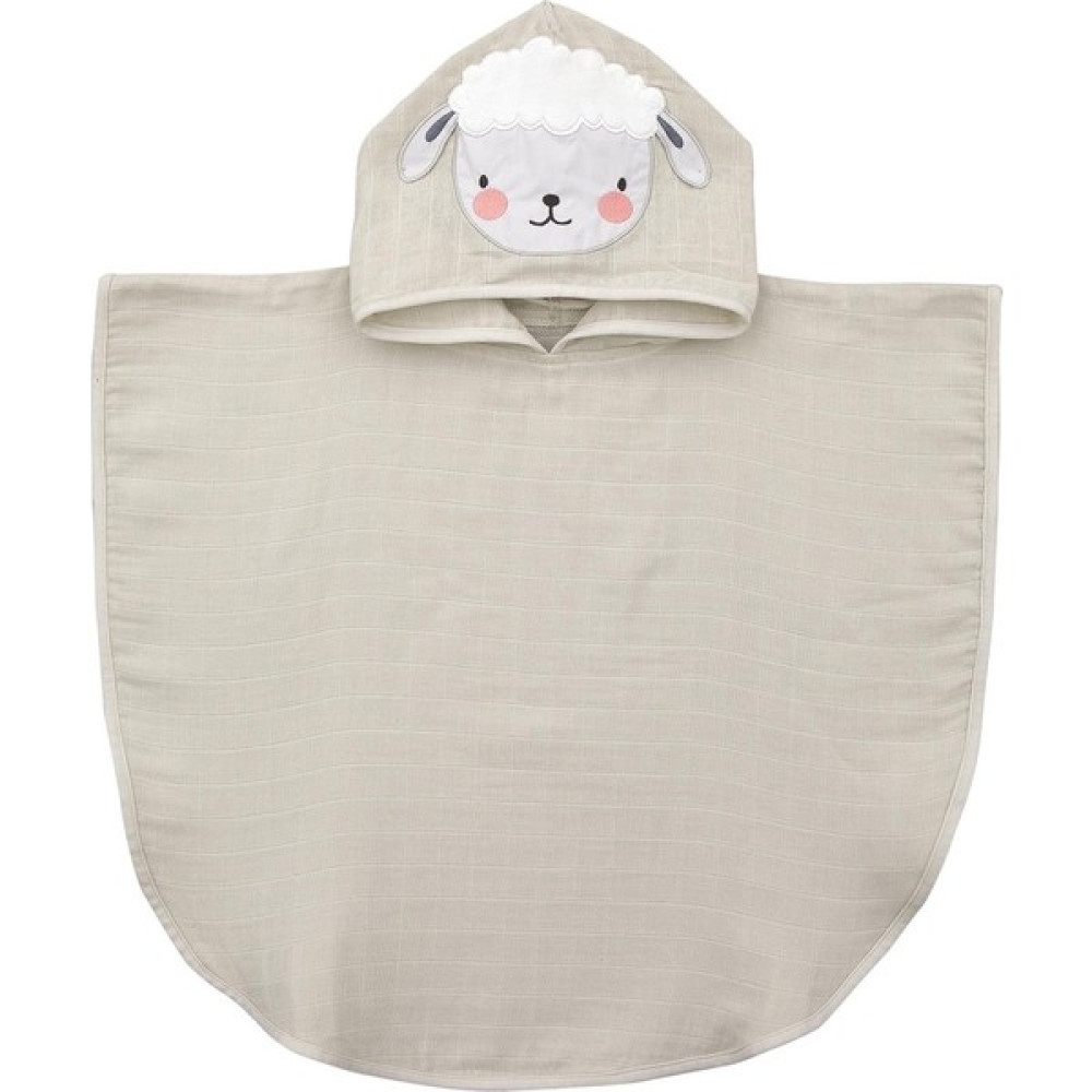Miespiga Kuzu Bebek Müslin Panço - 1 - 2 Yaş - Bej Bornoz Fiyatı