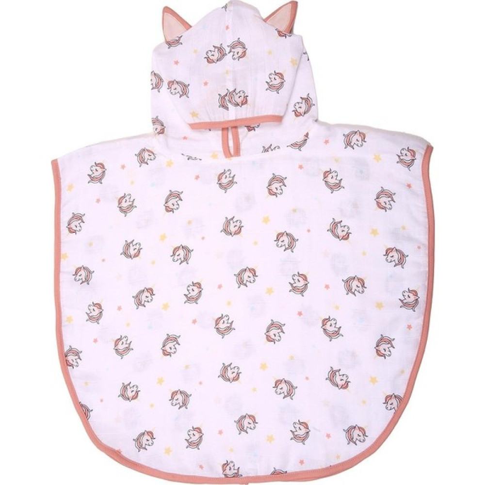 Miespiga Unicorn Çocuk Müslin Panço - 3 - 4 Yaş - Pembe Bornoz Fiyatı
