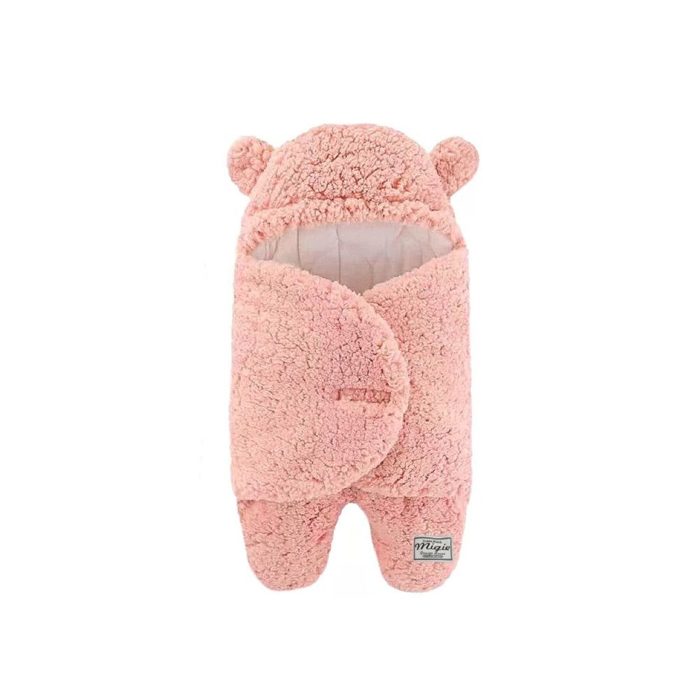 migie 4-7 Ay Bebek Dış Kundak Uyku Tulumu Kıvırcık Wellsoft Peluş Pembe Bebek Battaniyesi Fiyatı