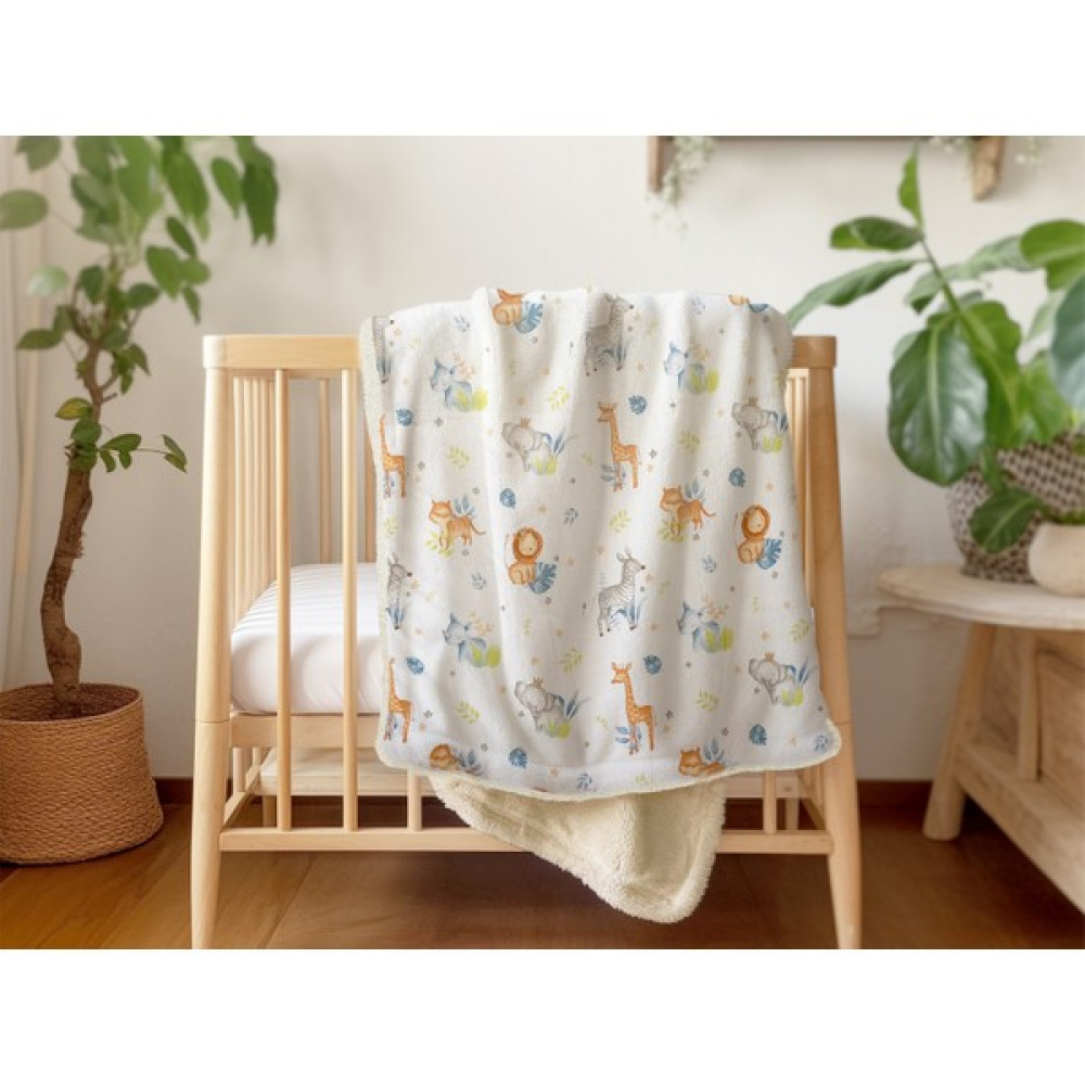 Migie Mutlu Hayvanlar Wellsoft Peluş Bebek Battaniyesi/yorganı 80 x 100CM - Antrasit Bebek Battaniyesi Fiyatı