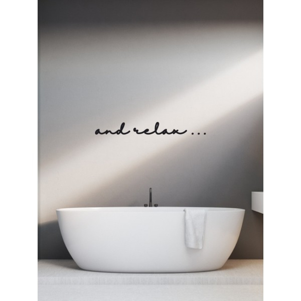 Mıgnatıs And Relax Ahşap Duvar Yazısı - 100 cm - Renkli Duvar Stickerı Fiyatı